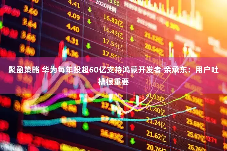 聚盈策略 华为每年投超60亿支持鸿蒙开发者 余承东：用户吐槽很重要